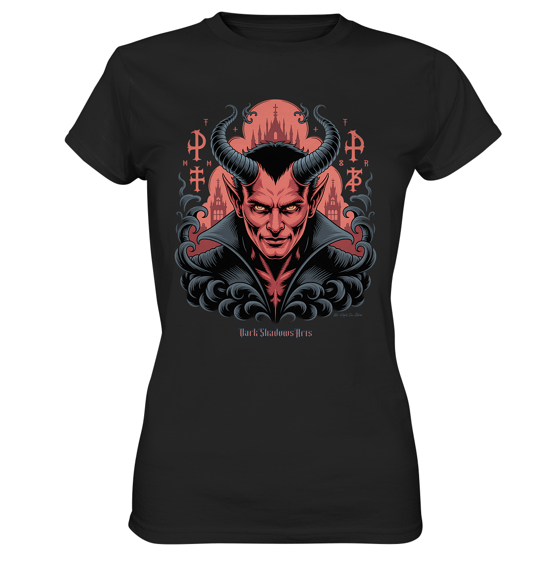 Infernal Sovereign – Dämonische Macht in Gothic - Rot - Ladies Premium Shirt | Lady - Shirts | Dark Shadows Arts