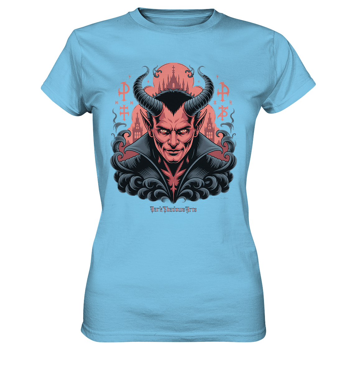 Infernal Sovereign – Dämonische Macht in Gothic - Rot - Ladies Premium Shirt | Lady - Shirts | Dark Shadows Arts