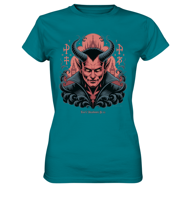 Infernal Sovereign – Dämonische Macht in Gothic - Rot - Ladies Premium Shirt | Lady - Shirts | Dark Shadows Arts