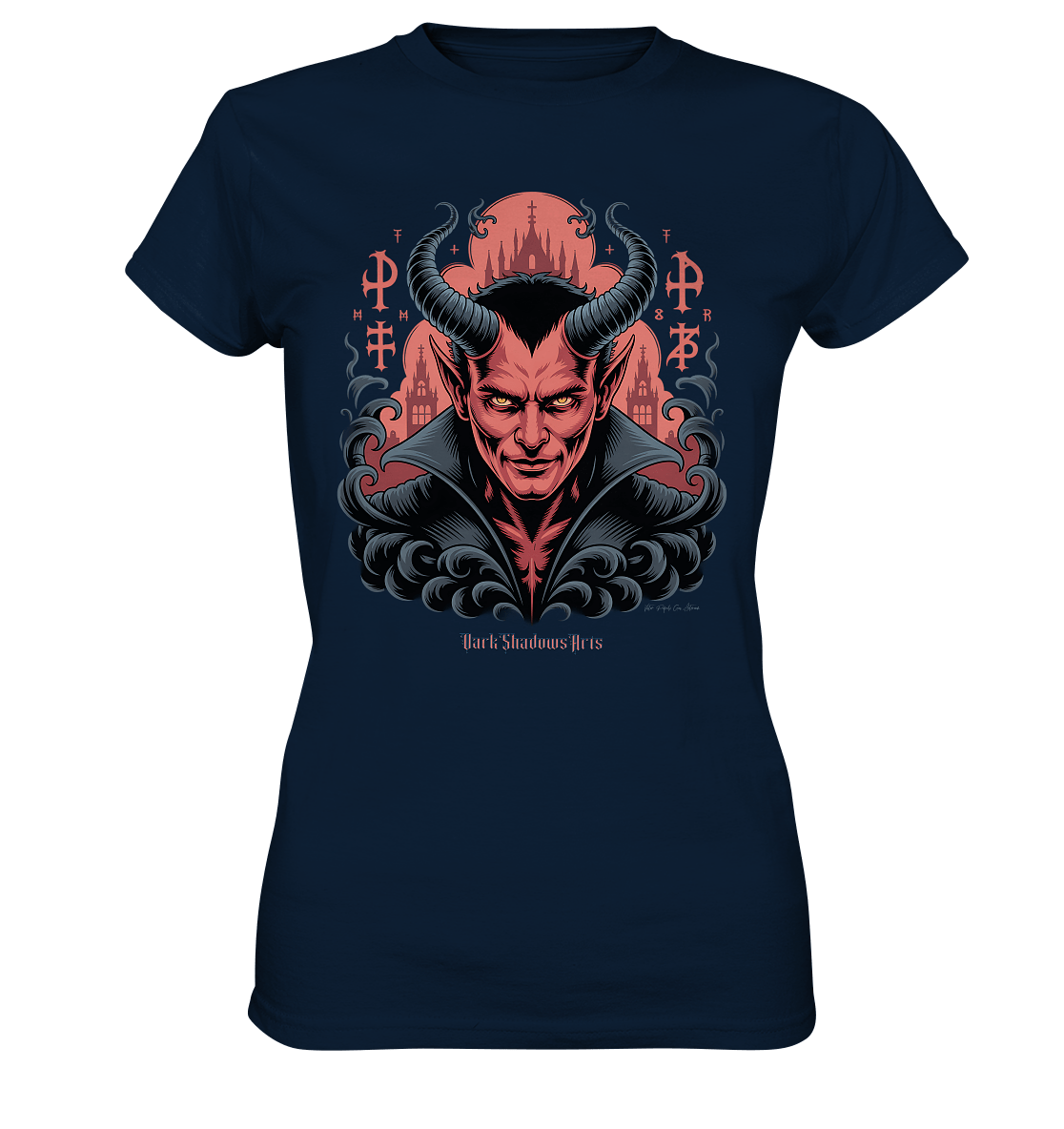 Infernal Sovereign – Dämonische Macht in Gothic - Rot - Ladies Premium Shirt | Lady - Shirts | Dark Shadows Arts