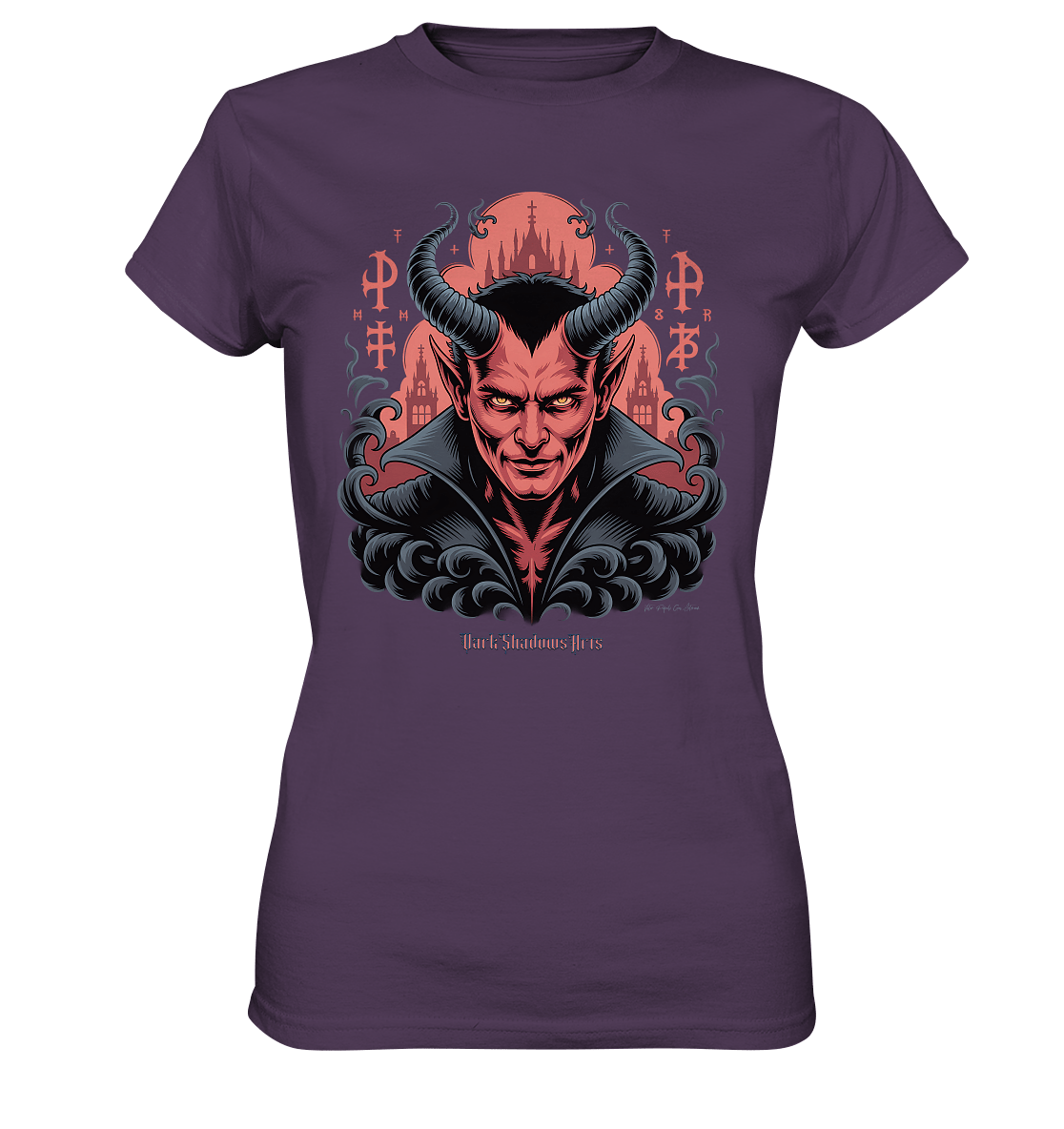 Infernal Sovereign – Dämonische Macht in Gothic - Rot - Ladies Premium Shirt | Lady - Shirts | Dark Shadows Arts