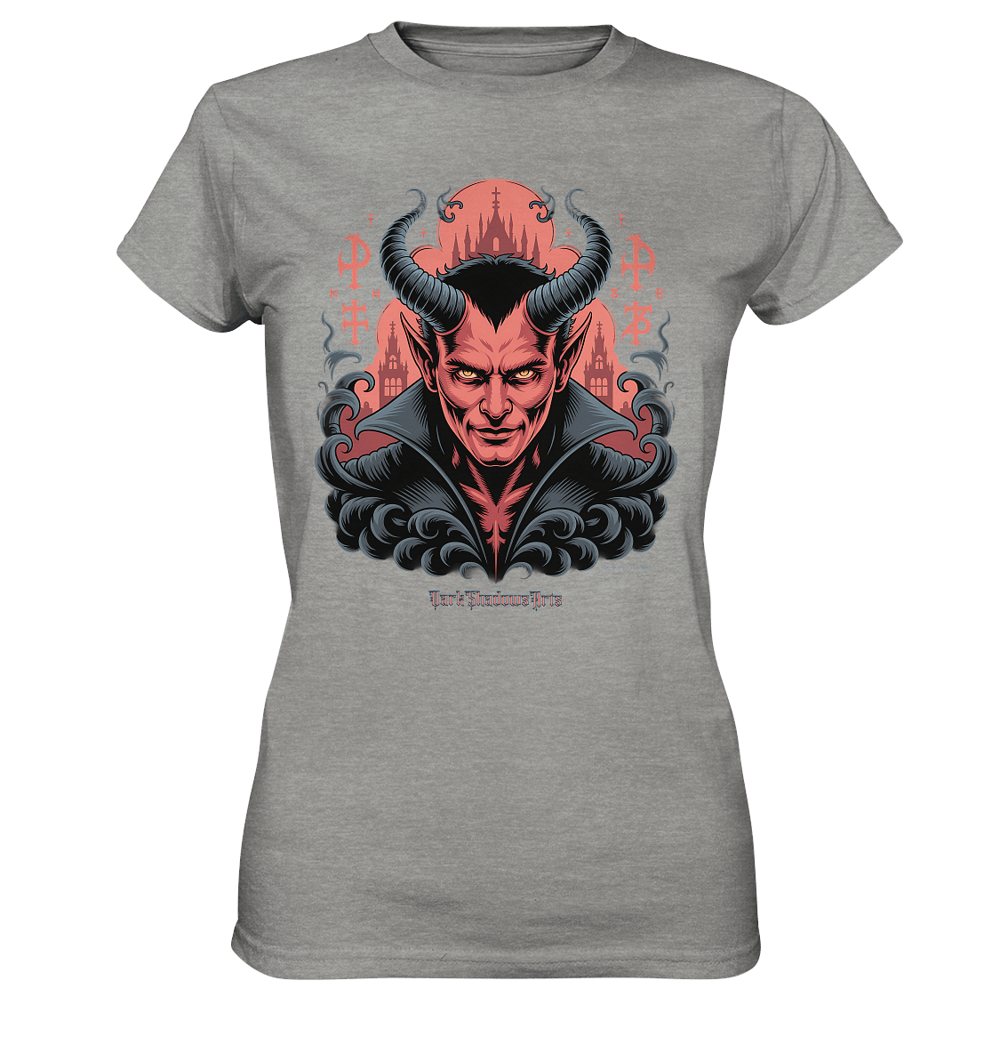 Infernal Sovereign – Dämonische Macht in Gothic - Rot - Ladies Premium Shirt | Lady - Shirts | Dark Shadows Arts