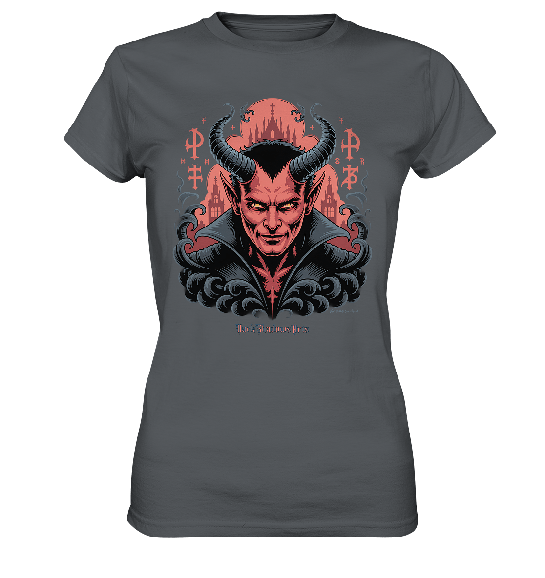 Infernal Sovereign – Dämonische Macht in Gothic - Rot - Ladies Premium Shirt | Lady - Shirts | Dark Shadows Arts