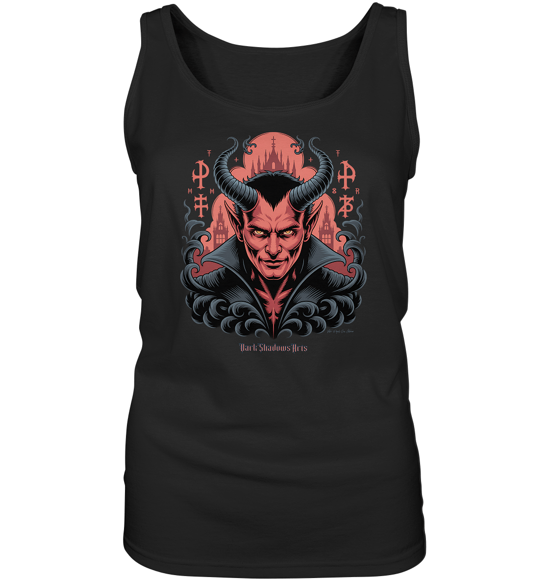Infernal Sovereign – Dämonische Macht in Gothic - Rot - Ladies Tank - Top | Tank - Tops | Dark Shadows Arts