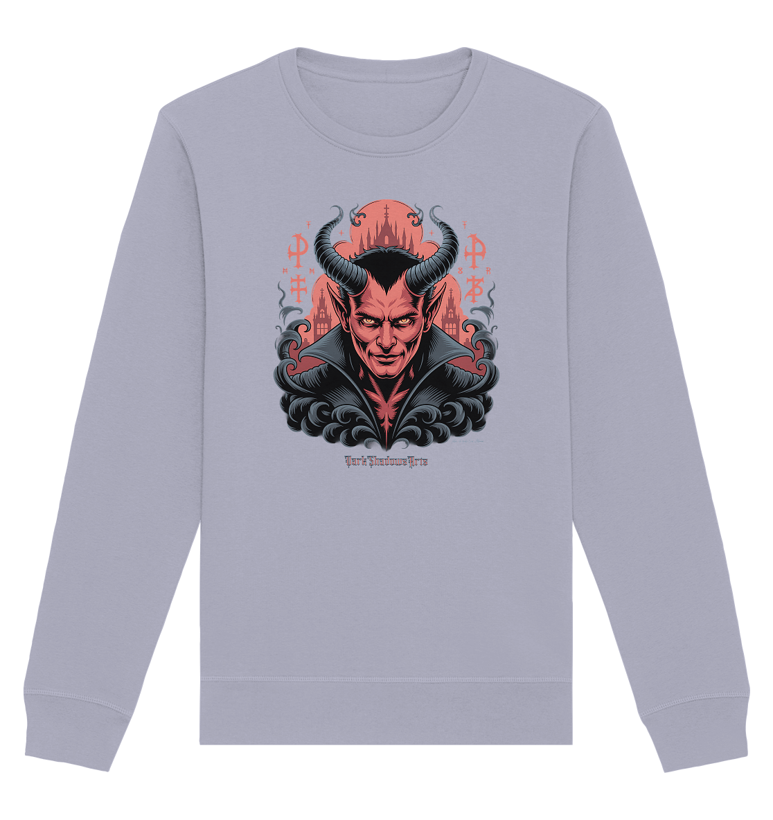 Infernal Sovereign – Dämonische Macht in Gothic - Rot - Organic Basic Unisex Sweatshirt | Sweatshirts | Dark Shadows Arts
