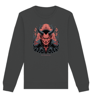 Infernal Sovereign – Dämonische Macht in Gothic - Rot - Organic Basic Unisex Sweatshirt | Sweatshirts | Dark Shadows Arts