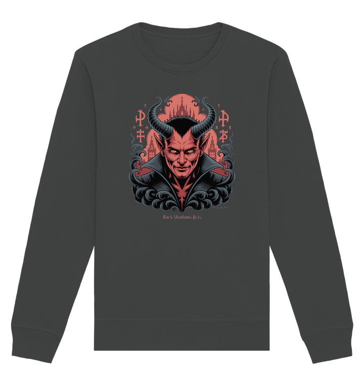 Infernal Sovereign – Dämonische Macht in Gothic - Rot - Organic Basic Unisex Sweatshirt | Sweatshirts | Dark Shadows Arts