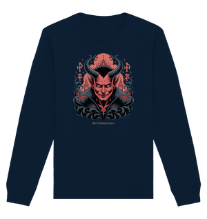 Infernal Sovereign – Dämonische Macht in Gothic - Rot - Organic Basic Unisex Sweatshirt | Sweatshirts | Dark Shadows Arts