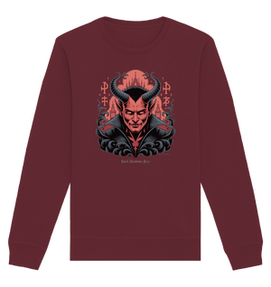 Infernal Sovereign – Dämonische Macht in Gothic - Rot - Organic Basic Unisex Sweatshirt | Sweatshirts | Dark Shadows Arts