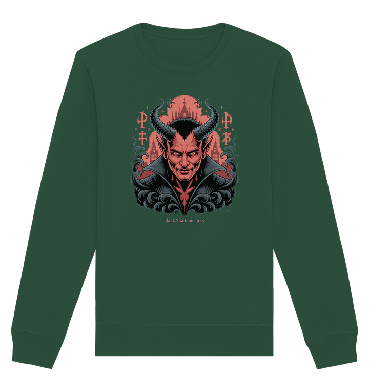Infernal Sovereign – Dämonische Macht in Gothic - Rot - Organic Basic Unisex Sweatshirt | Sweatshirts | Dark Shadows Arts
