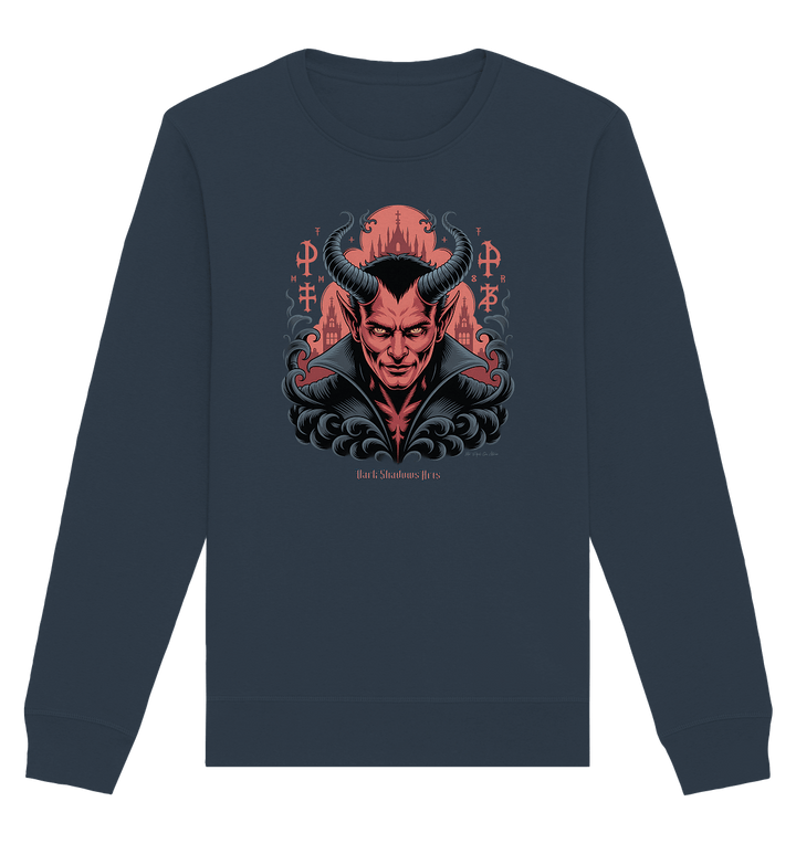Infernal Sovereign – Dämonische Macht in Gothic - Rot - Organic Basic Unisex Sweatshirt | Sweatshirts | Dark Shadows Arts
