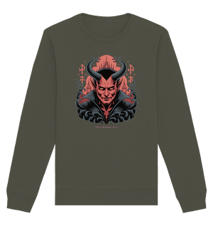 Infernal Sovereign – Dämonische Macht in Gothic - Rot - Organic Basic Unisex Sweatshirt | Sweatshirts | Dark Shadows Arts