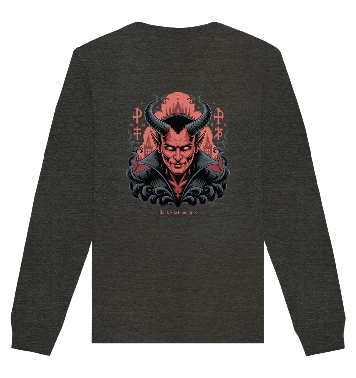 Infernal Sovereign – Dämonische Macht in Gothic - Rot - Organic Basic Unisex Sweatshirt | Sweatshirts | Dark Shadows Arts