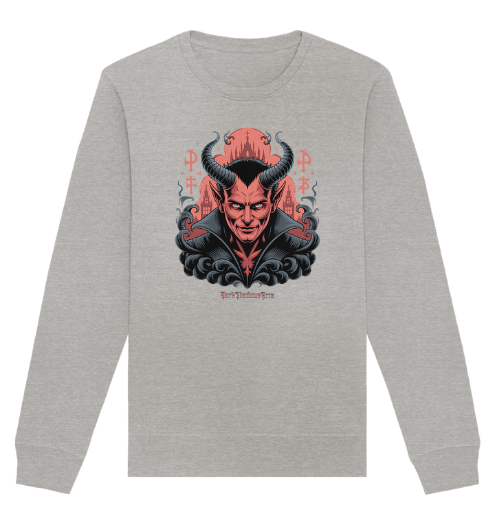 Infernal Sovereign – Dämonische Macht in Gothic - Rot - Organic Basic Unisex Sweatshirt | Sweatshirts | Dark Shadows Arts
