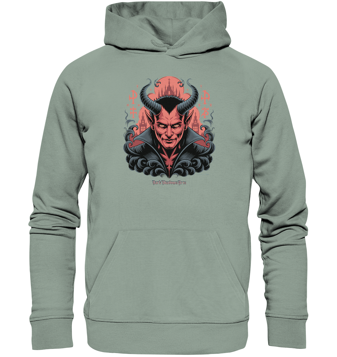 Infernal Sovereign – Dämonische Macht in Gothic - Rot - Organic Hoodie | Hoodies | Dark Shadows Arts