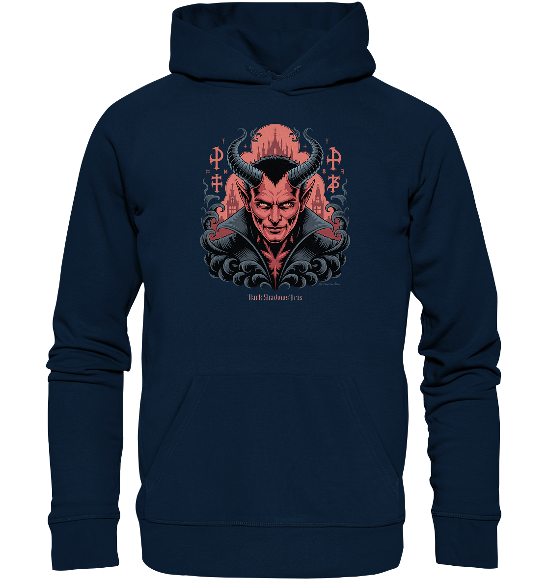 Infernal Sovereign – Dämonische Macht in Gothic - Rot - Organic Hoodie | Hoodies | Dark Shadows Arts