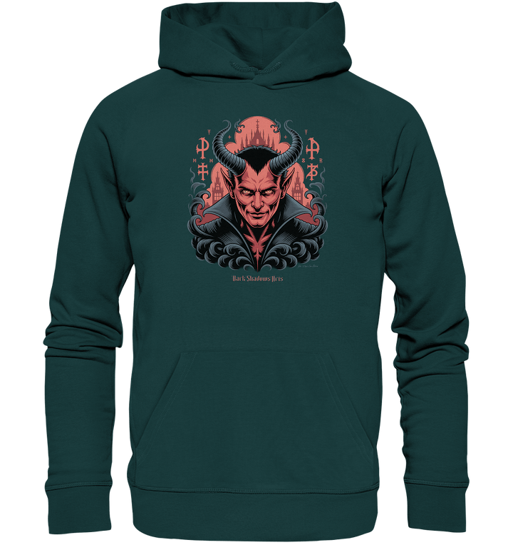 Infernal Sovereign – Dämonische Macht in Gothic - Rot - Organic Hoodie | Hoodies | Dark Shadows Arts