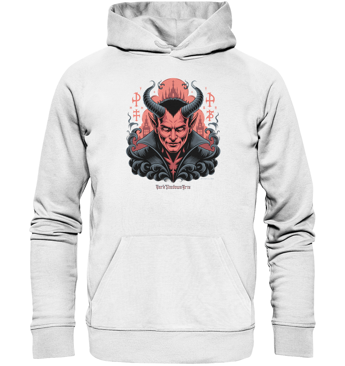 Infernal Sovereign – Dämonische Macht in Gothic - Rot - Organic Hoodie | Hoodies | Dark Shadows Arts