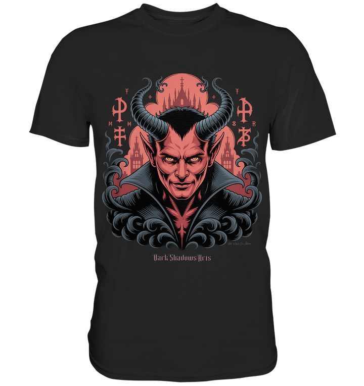Infernal Sovereign – Dämonische Macht in Gothic - Rot - Premium Shirt | Unisex - Shirts | Dark Shadows Arts