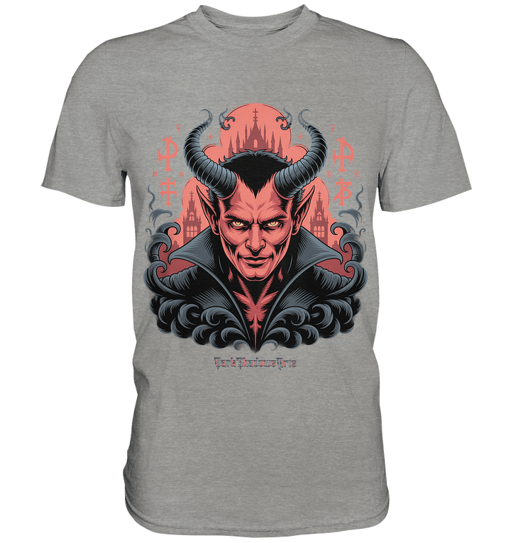 Infernal Sovereign – Dämonische Macht in Gothic - Rot - Premium Shirt | Unisex - Shirts | Dark Shadows Arts