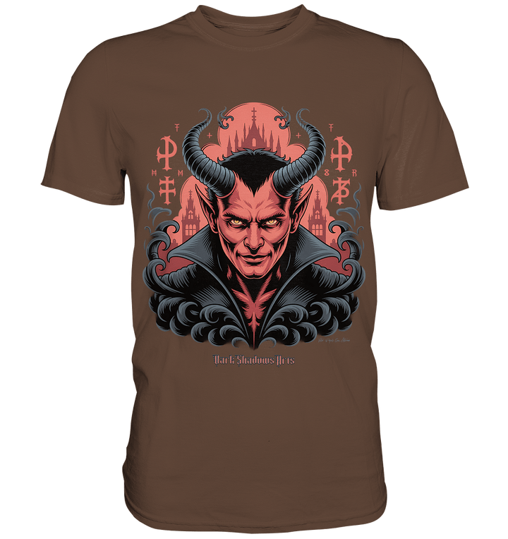 Infernal Sovereign – Dämonische Macht in Gothic - Rot - Premium Shirt | Unisex - Shirts | Dark Shadows Arts