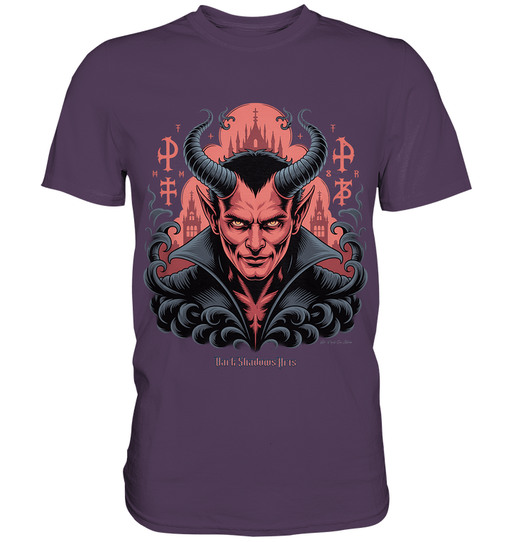 Infernal Sovereign – Dämonische Macht in Gothic - Rot - Premium Shirt | Unisex - Shirts | Dark Shadows Arts
