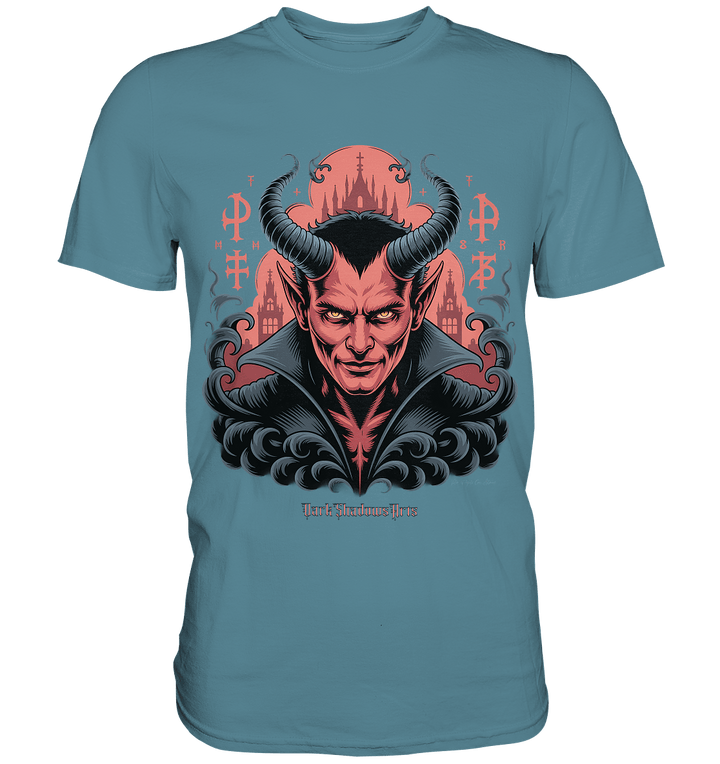 Infernal Sovereign – Dämonische Macht in Gothic - Rot - Premium Shirt | Unisex - Shirts | Dark Shadows Arts