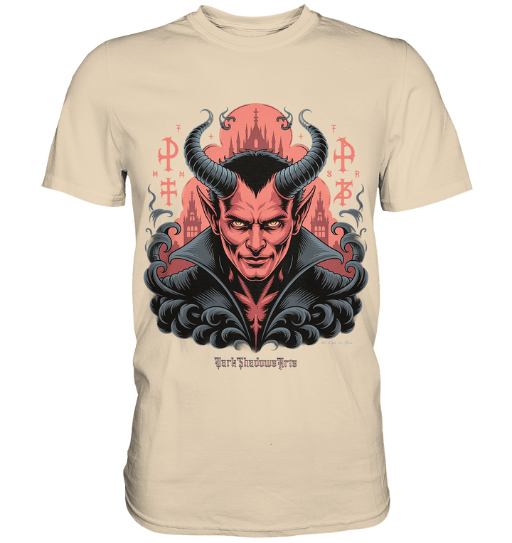 Infernal Sovereign – Dämonische Macht in Gothic - Rot - Premium Shirt | Unisex - Shirts | Dark Shadows Arts