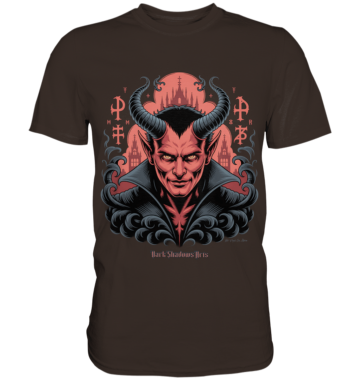 Infernal Sovereign – Dämonische Macht in Gothic - Rot - Premium Shirt | Unisex - Shirts | Dark Shadows Arts