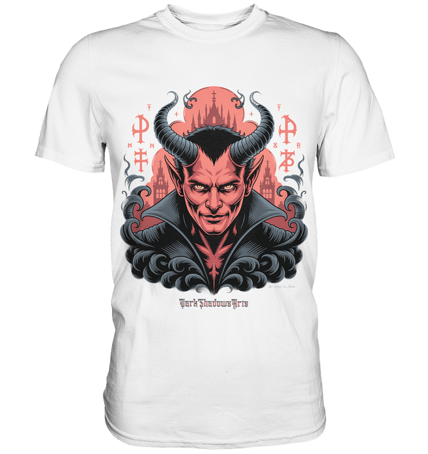Infernal Sovereign – Dämonische Macht in Gothic - Rot - Premium Shirt | Unisex - Shirts | Dark Shadows Arts