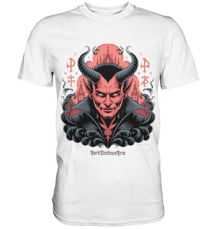 Infernal Sovereign – Dämonische Macht in Gothic - Rot - Premium Shirt | Unisex - Shirts | Dark Shadows Arts