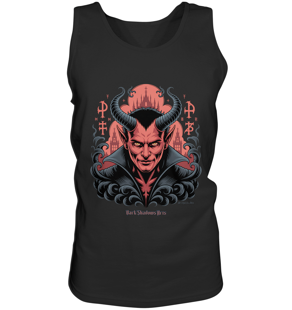 Infernal Sovereign – Dämonische Macht in Gothic - Rot - Relaxed Tank Top | Tank - Tops | Dark Shadows Arts