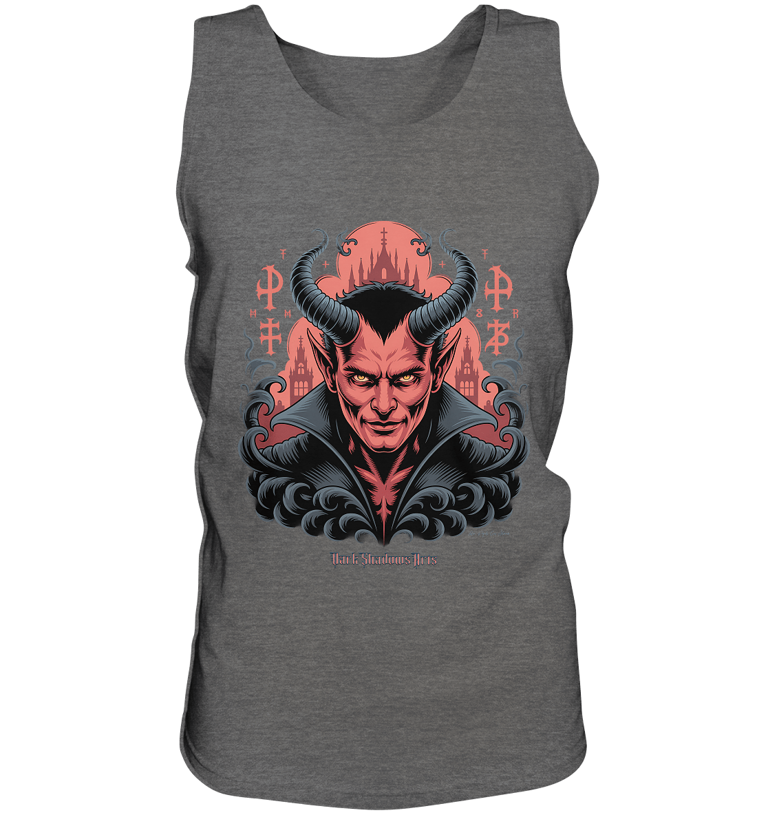 Infernal Sovereign – Dämonische Macht in Gothic - Rot - Relaxed Tank Top | Tank - Tops | Dark Shadows Arts