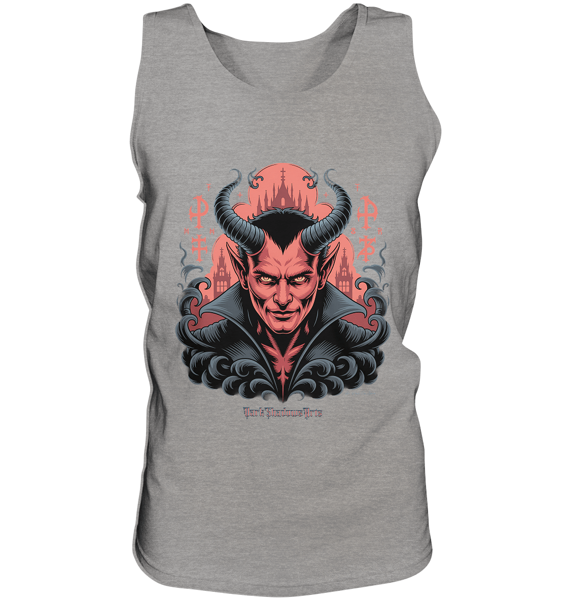 Infernal Sovereign – Dämonische Macht in Gothic - Rot - Relaxed Tank Top | Tank - Tops | Dark Shadows Arts