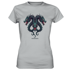 Infernal Trinity - Intertwined Dragon Heads - Ladies Premium Shirt | Lady - Shirts | Dark Shadows Arts