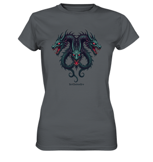 Infernal Trinity - Intertwined Dragon Heads - Ladies Premium Shirt | Lady - Shirts | Dark Shadows Arts