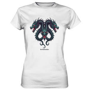 Infernal Trinity - Intertwined Dragon Heads - Ladies Premium Shirt | Lady - Shirts | Dark Shadows Arts