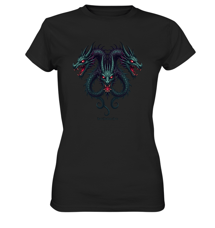 Infernal Trinity - Intertwined Dragon Heads - Ladies Premium Shirt | Lady - Shirts | Dark Shadows Arts