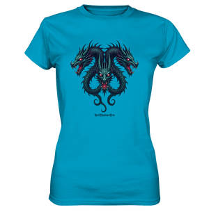Infernal Trinity - Intertwined Dragon Heads - Ladies Premium Shirt | Lady - Shirts | Dark Shadows Arts