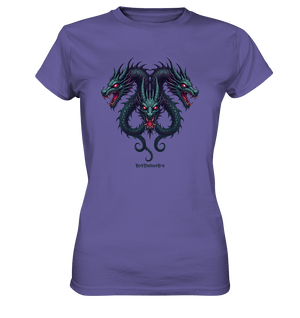 Infernal Trinity - Intertwined Dragon Heads - Ladies Premium Shirt | Lady - Shirts | Dark Shadows Arts