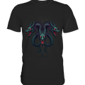 Infernal Trinity - Intertwined Dragon Heads - Premium Shirt | Unisex - Shirts | Dark Shadows Arts