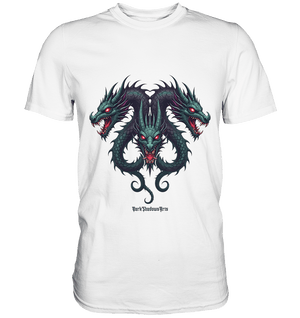 Infernal Trinity - Intertwined Dragon Heads - Premium Shirt | Unisex - Shirts | Dark Shadows Arts