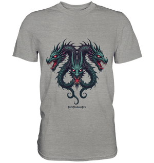 Infernal Trinity - Intertwined Dragon Heads - Premium Shirt | Unisex - Shirts | Dark Shadows Arts