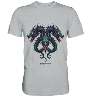 Infernal Trinity - Intertwined Dragon Heads - Premium Shirt | Unisex - Shirts | Dark Shadows Arts