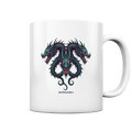 Infernal Trinity - Intertwined Dragon Heads - Tasse glossy | Trinkgefäße | Dark Shadows Arts
