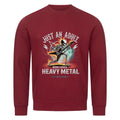 Just an Adult Who Loves Heavy Metal - Premium Organic Sweatshirt | Sweatshirt | Dark Shadows Arts