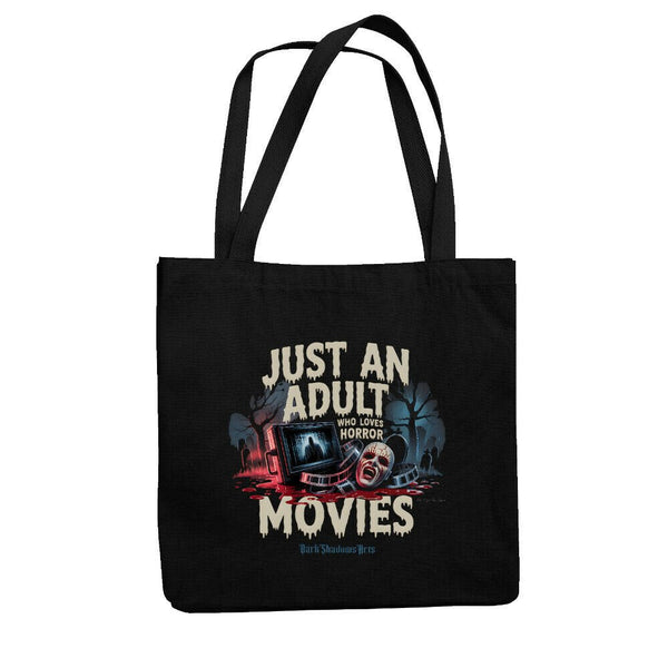 Just an Adult Who Loves Horror Movies - Jutebeutel | Bag | Dark Shadows Arts