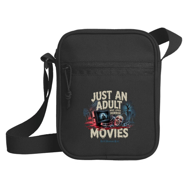 Just an Adult Who Loves Horror Movies - Umhängetasche | SportTShirt | Dark Shadows Arts