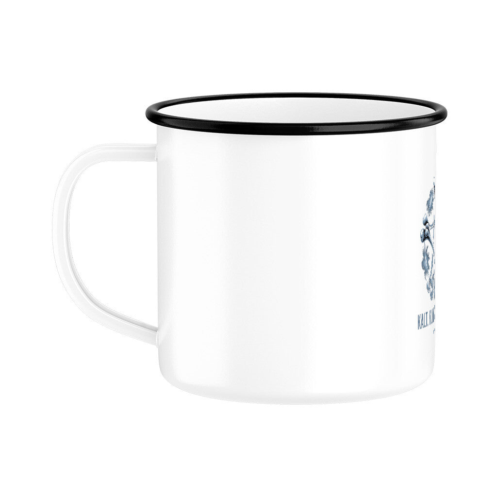 Kalt. Klar. Knochenhart. - Emaille Tasse | Mug | Dark Shadows Arts
