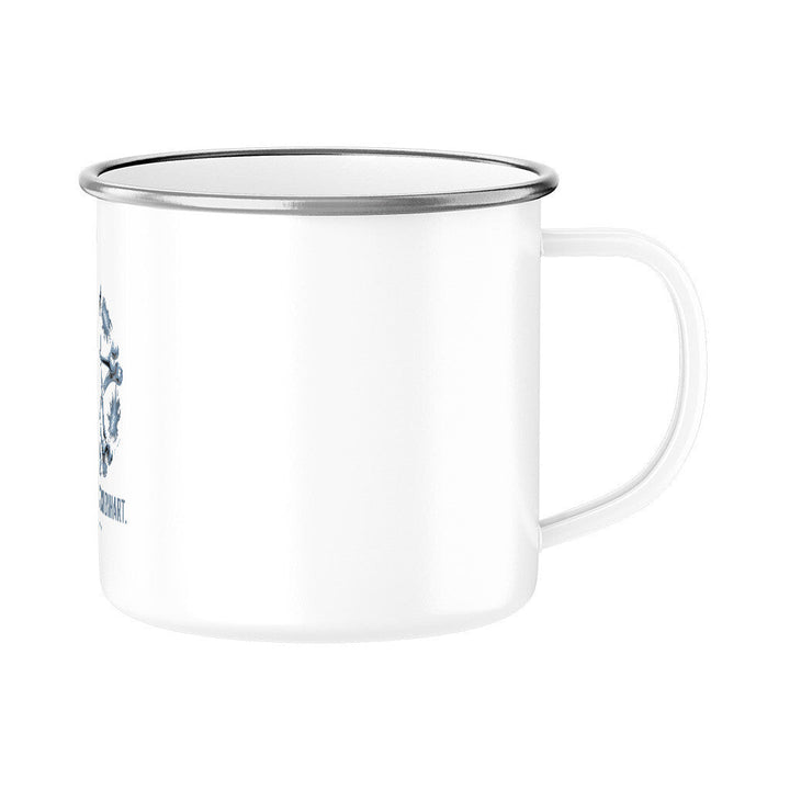 Kalt. Klar. Knochenhart. - Emaille Tasse | Mug | Dark Shadows Arts